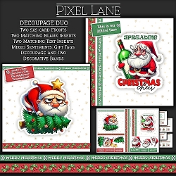 Decoupage Duo: Spreading Christmas Cheer!