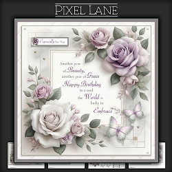 Birthday Blooms 7x7
