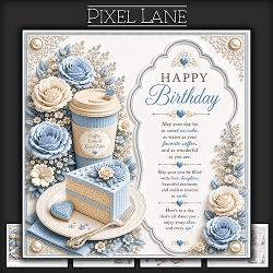 Hope Your Birthday Is As Sweet As Cake! (Blue)