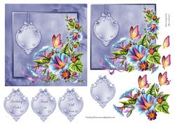 Lilac Morning Glory Topper