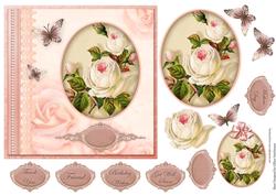 Framed Vintage Roses