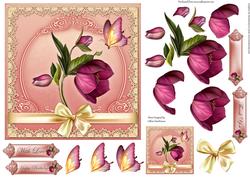 Flower & Butterfly Topper