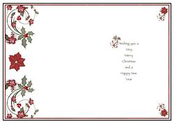 Christmas Holly Insert