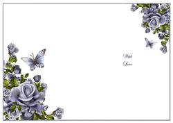 Starlit Butterflies with Love Insert
