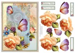 Summer Butterflies & Roses