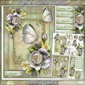 White Roses & Butterfly Mini Kit