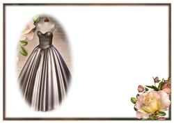 Golden Dress Blank Insert