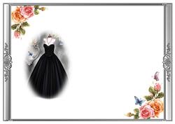 The Evening Dress Blank Insert