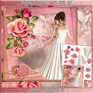 Wedding Roses & Bride 8x8 Mini Kit