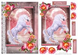 Fantasy Unicorn & Roses