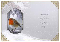 Little Robin Red Breast Christmas Insert