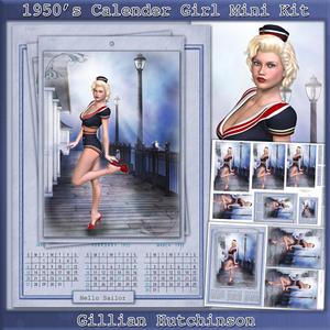 1950's Calendar Girl Mini Kit