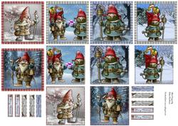 Christmas Gnome 3D Gift Tags
