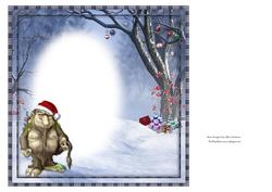 The Handsome Christmas Troll Blank Insert