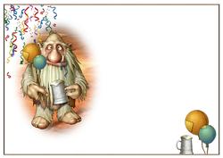 Party Animal A5 Blank Insert