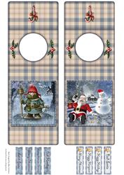 Wine/beer Bottle Christmas Gift Tags