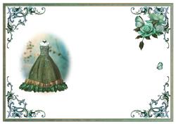 Forest Dream Dress Blank Insert