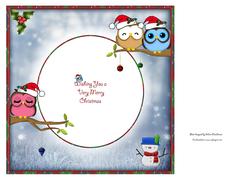 Twoo's Company Three's a Crowd Christmas Insert