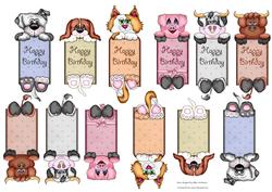 12 Mixed Animal Tags
