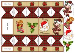 Tartan Christmas Cracker Treat Box