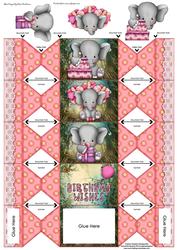 Little Pink Elephant Treat Box