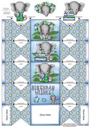 Little Blue Elephant Treat Box