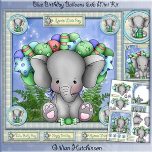 Blue Birthday Balloons
