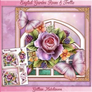 English Garden Roses & Trellis Mini Kit