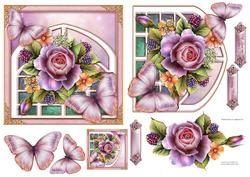 English Garden Roses & Trellis