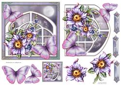 Moonlit Flowers & Trellis