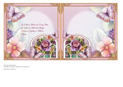 English Garden Roses & Trellis Insert
