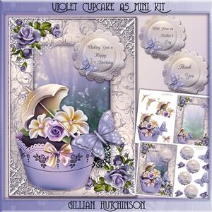 Violet Cupcake A5 Mini Kit