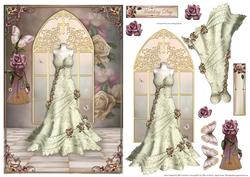 Wedding Dress & Roses
