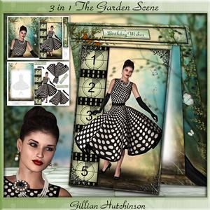 3 in 1 the Garden Scene