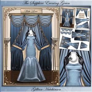 The Sapphire Evening Gown