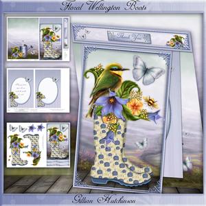 Floral Wellington Boots