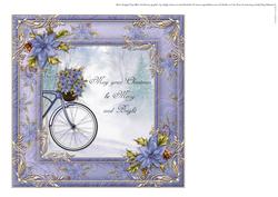 Christmas Bike Ride Insert Merry & Bright