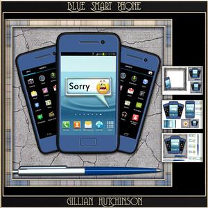 Blue Smart Phone