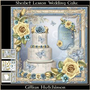 Sherbet Lemon Wedding Cake