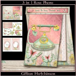 3 in 1 Rose Phone