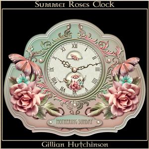 Summer Roses Clock
