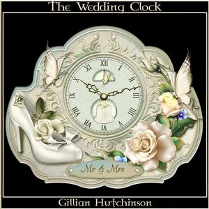 The Cream Wedding Clock