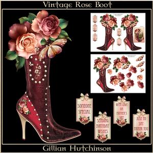 Vintage Rose Boot