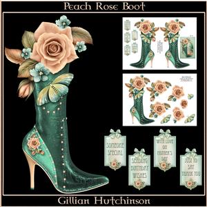 Peach Rose Boot