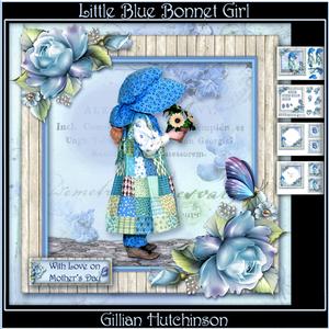 Little Blue Bonnet Girl