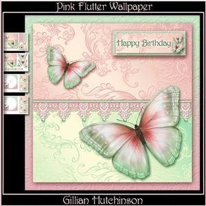 Pink Flutter Wallpaper