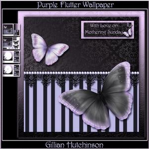 Purple Flutter Wallpaper
