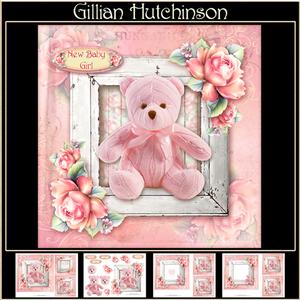 Shadow Box - Pink Teddy