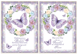 2 Floral Birthday Card Fronts