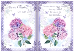 2 Get Well Floral Card Fronts